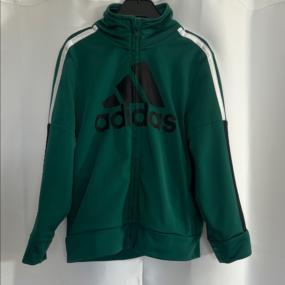 Adidas Forest Green Zip-Up Jacket